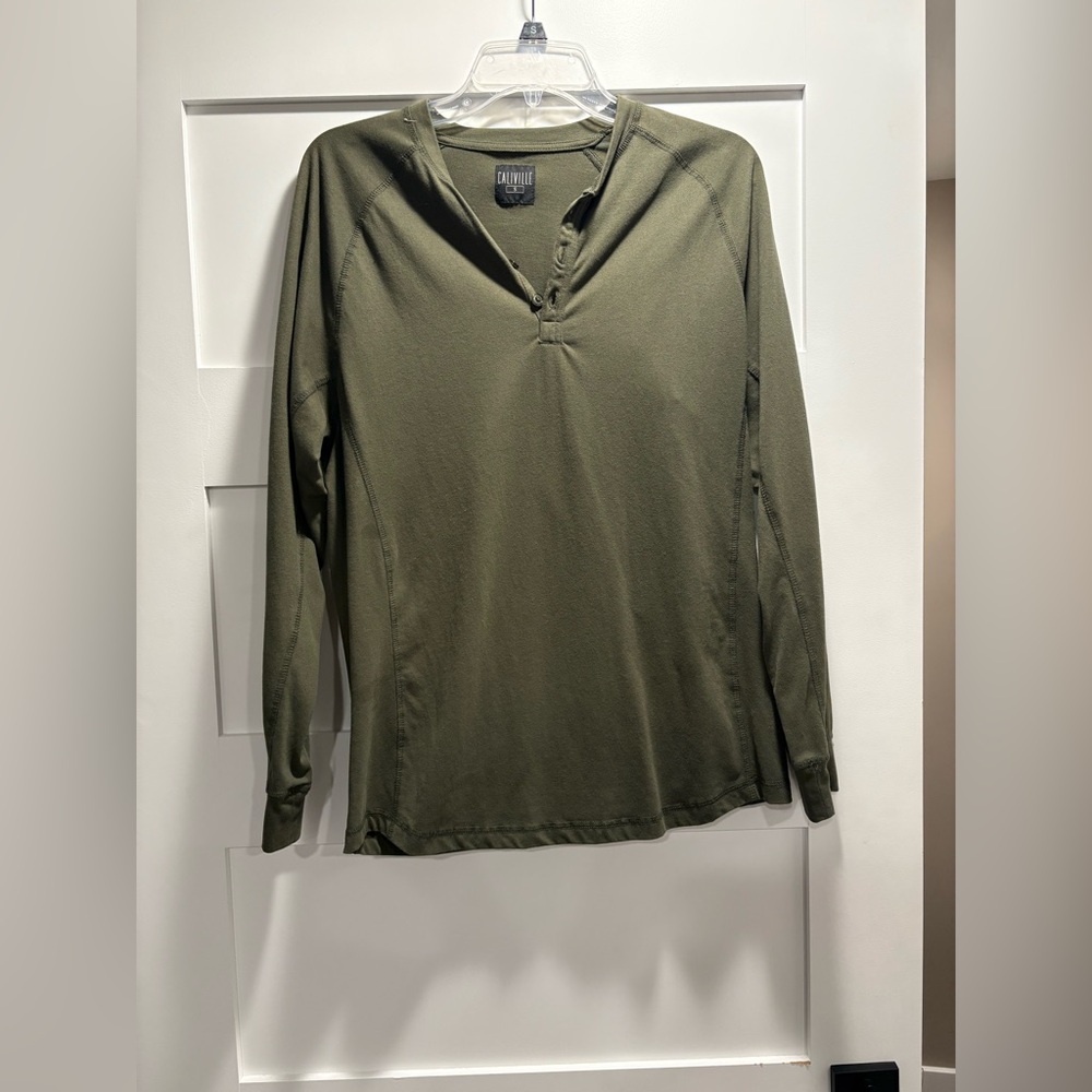 Green Men's henley Shirt